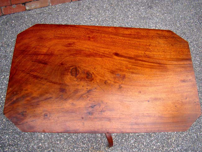An early 19th century New England cherry and maple tilt-top candle stand circa 1820 — image 5
